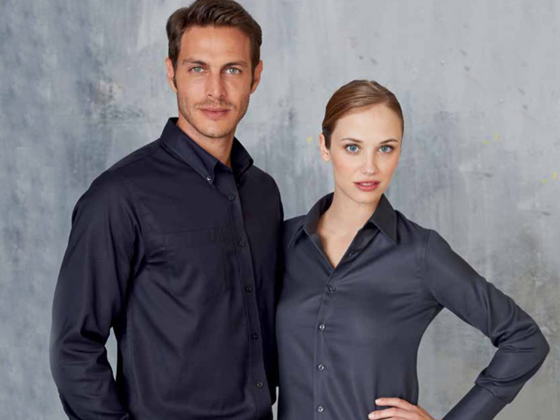 Camicia donna personalizzabile a manica lunga Kariban – 549