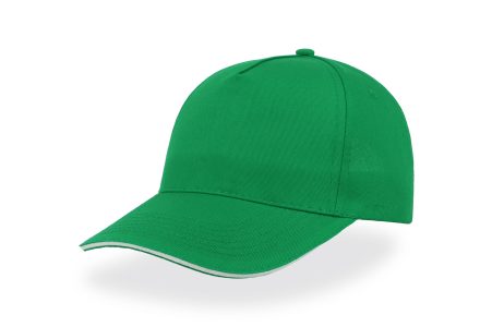 Cappellino con visiera a 5 pannelli Atlantis - Start Five Sandwich verde