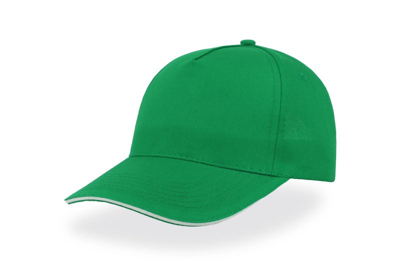 Cappellino con visiera a 5 pannelli Atlantis - Start Five Sandwich verde