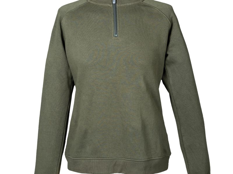 Felpa donna personalizzabile verde militare - JRC Kioto Lady