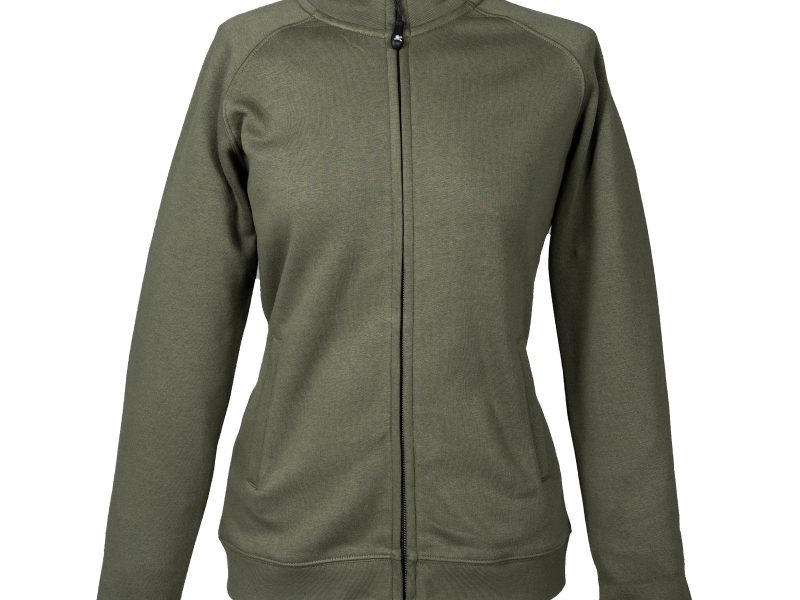 Felpa donna personalizzabile verde militare - JRC Malesia Lady