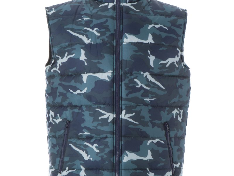 Gilet invernale uomo personalizzabile JRC New Shanghai - camoulage blu