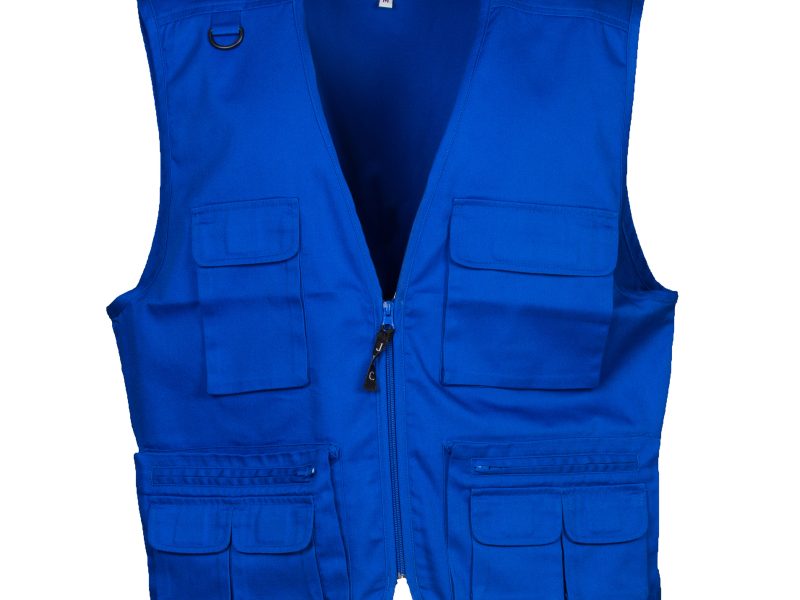 Gilet uomo multitasche personalizzabile JRC Sudan - blu