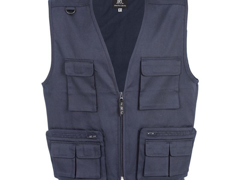 Gilet uomo multitasche personalizzabile JRC Sudan - navy