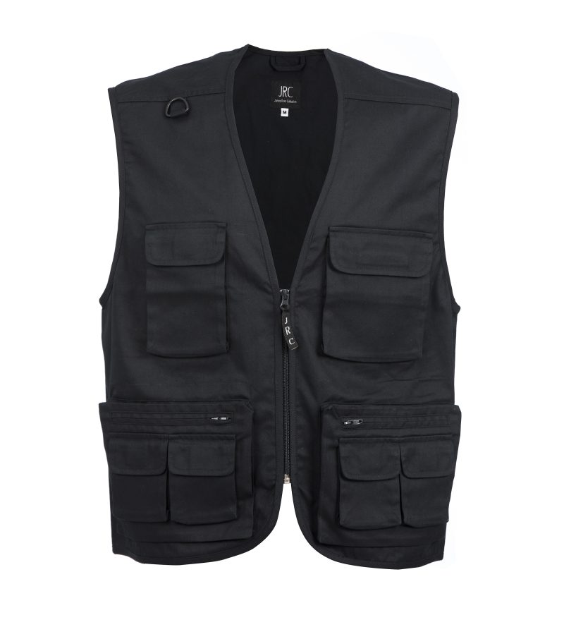 Gilet uomo multitasche personalizzabile JRC Sudan - nero