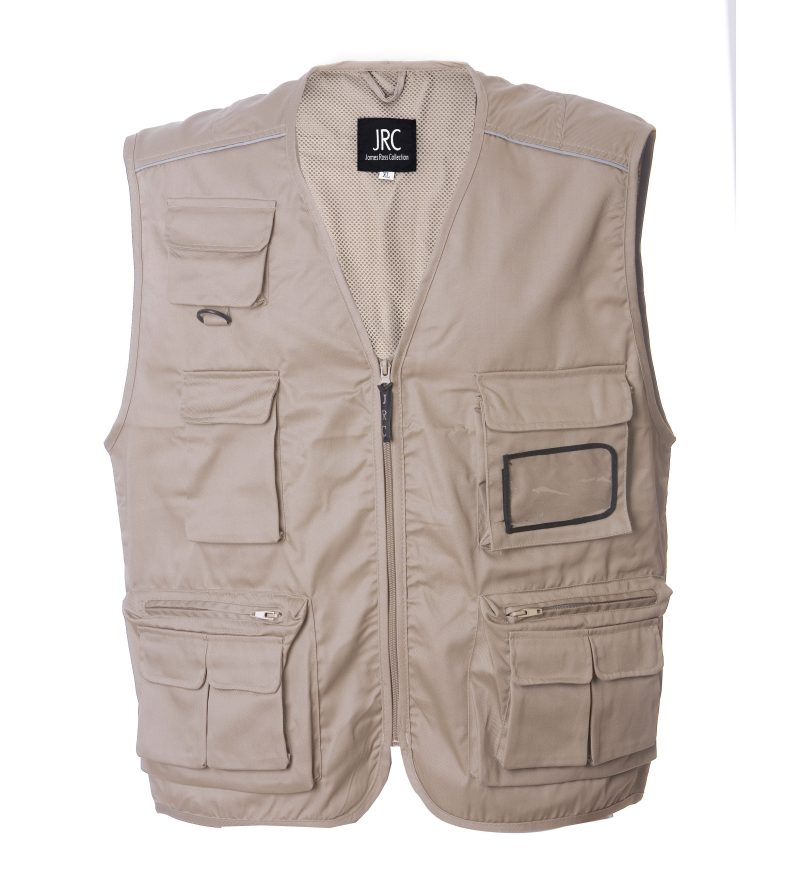 Gilet uomo personalizzabile JRC New Safari - beige