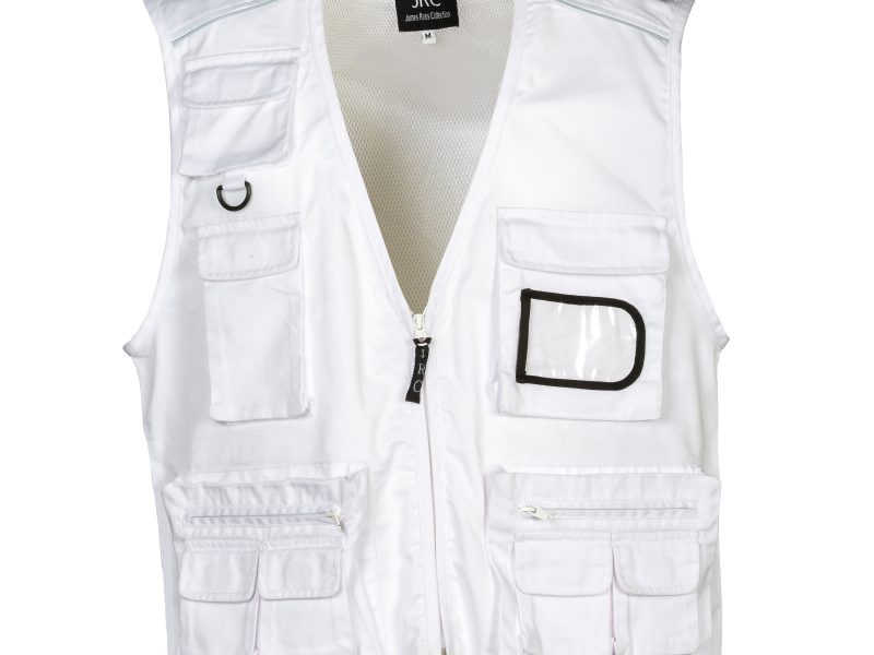 Gilet uomo personalizzabile JRC New Safari - bianco