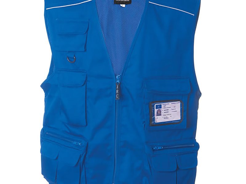 Gilet uomo personalizzabile JRC New Safari - blu