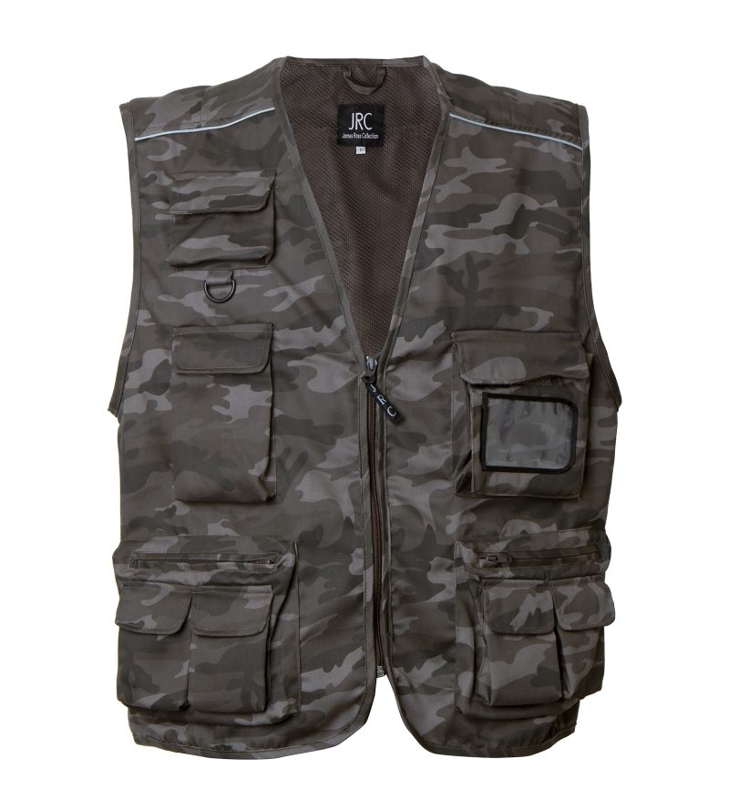 Gilet uomo personalizzabile JRC New Safari - grigio Camouflage