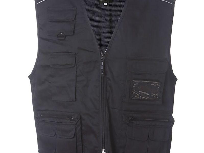 Gilet uomo personalizzabile JRC New Safari - nero