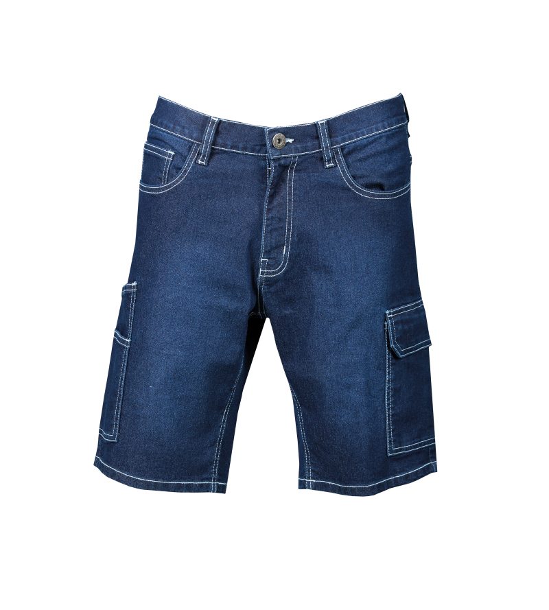 Jeans corto multitasche personalizzabile blu - JRC Dakota