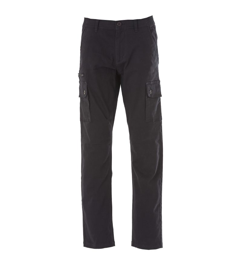 Pantalone da uomo multitasche JRC Australia-nero