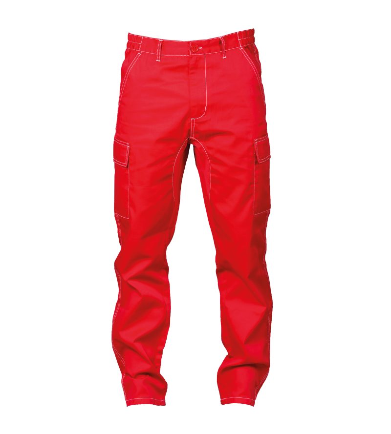 Pantalone da uomo multitasche JRC Bucarest - rosso