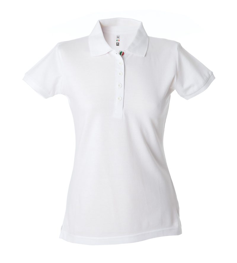 Polo donna personalizzabile bianca - JRC Colombia Lady