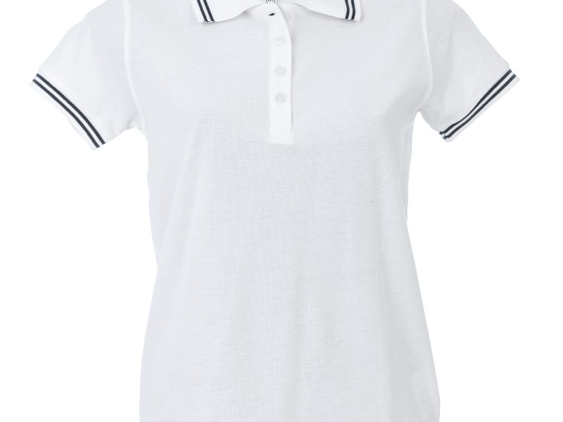 Polo donna personalizzabile bianca navy - JRC Paris Lady