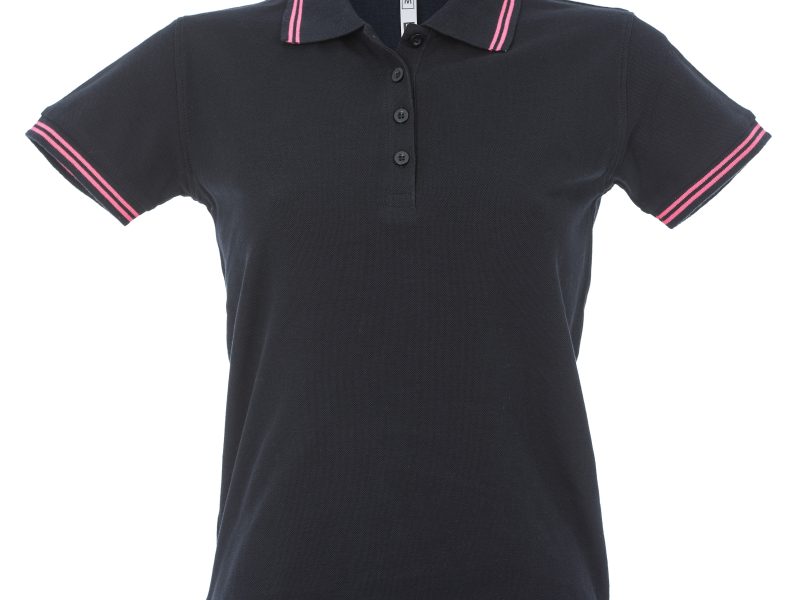 Polo donna personalizzabile navy fucsia - JRC Paris Lady