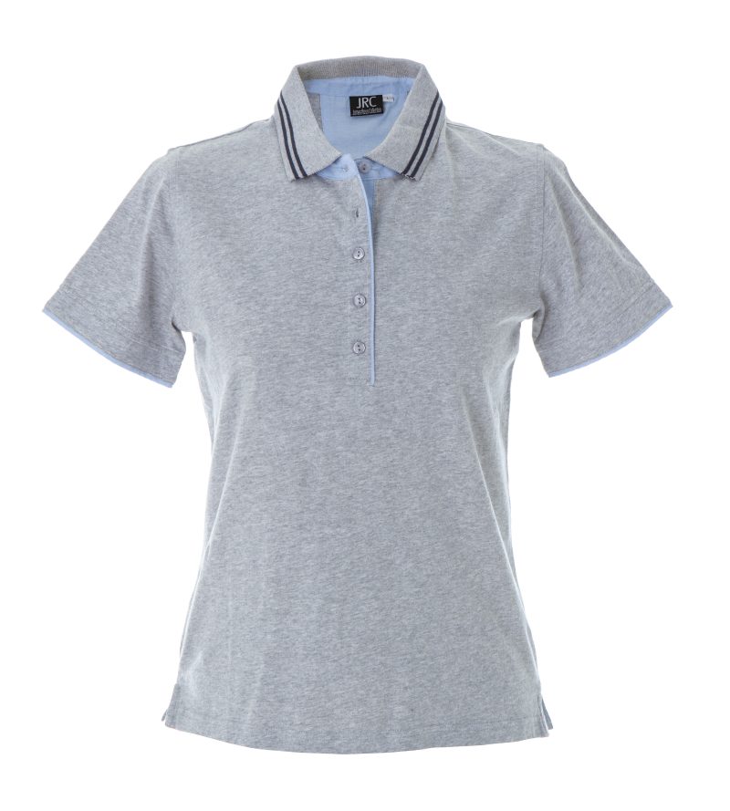 Polo donna personalizzabile grigia - JRC Rodi Lady