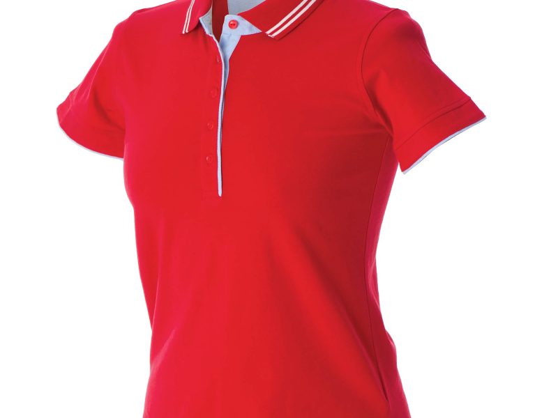 Polo donna personalizzabile rossa - JRC Rodi Lady