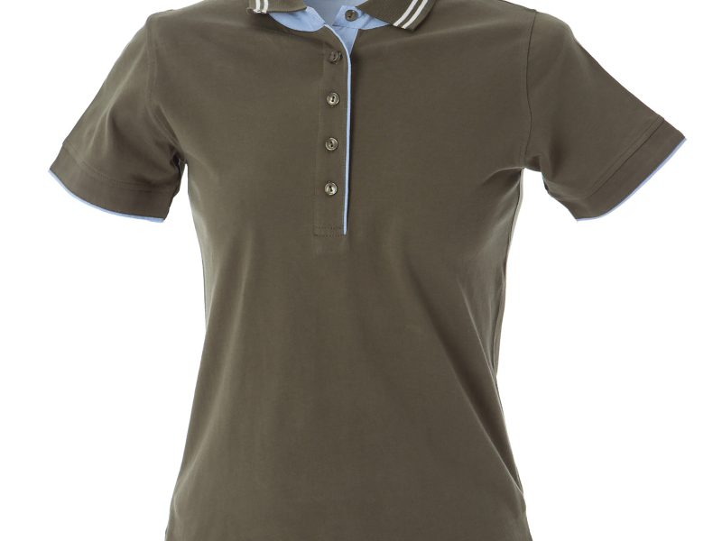 Polo donna personalizzabile verde militare - JRC Rodi Lady