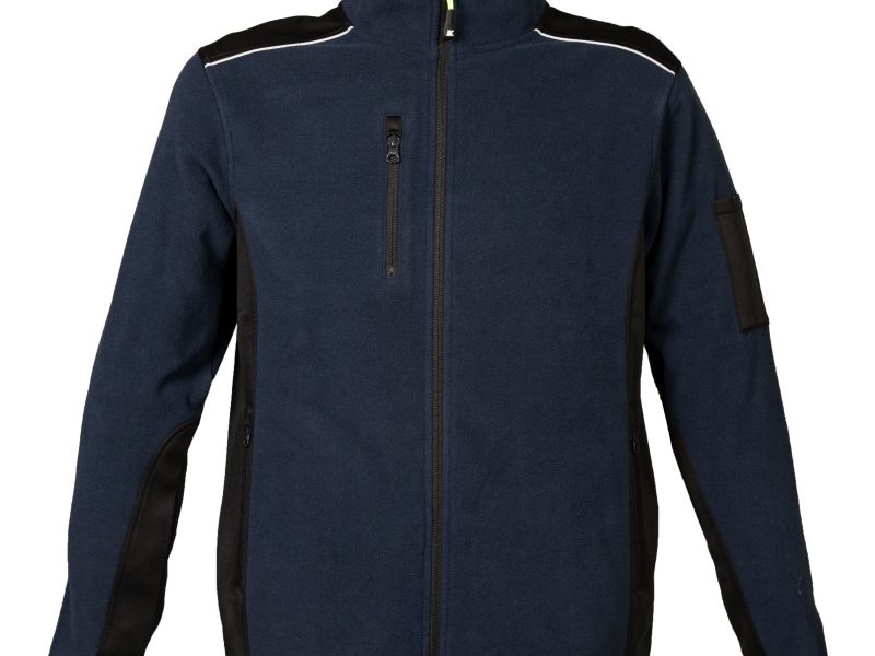 Felpa in pile bicolore personalizzabile JRC Pile Baltic - navy e nero