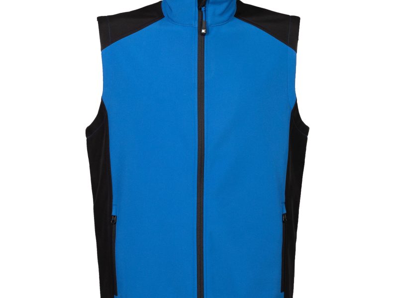 Gilet bicolore in softsheel da uomo JRC Campiglio - blu e nero