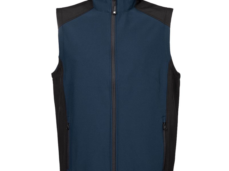 Gilet bicolore in softsheel da uomo JRC Campiglio - navy e nero