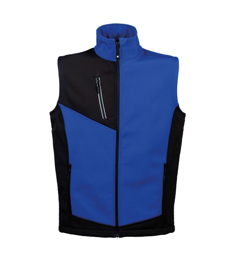 Gilet blu in soft sheel da uomo - JRC Monterosa