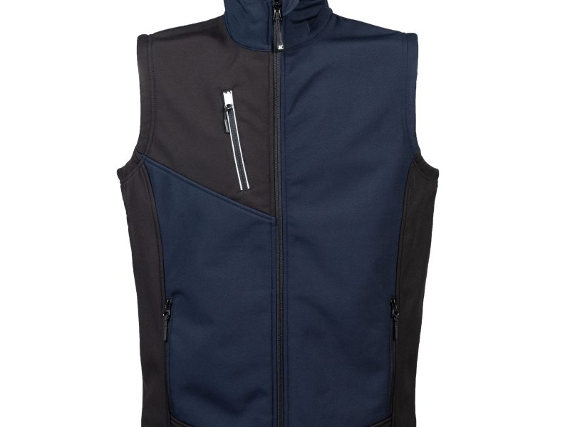 Gilet navy in soft sheel da uomo - JRC Monterosa