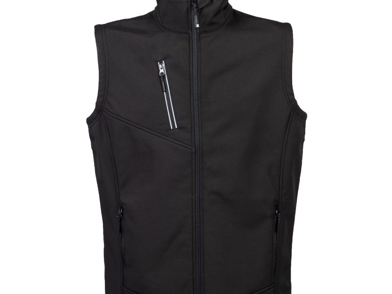 Gilet nero in soft sheel da uomo - JRC Monterosa