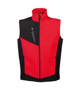 Gilet rosso in soft sheel da uomo - JRC Monterosa