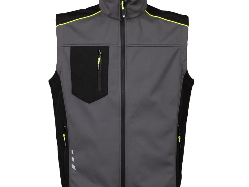 Gilet in softsheel da uomo JRC Pinzolo - grigio