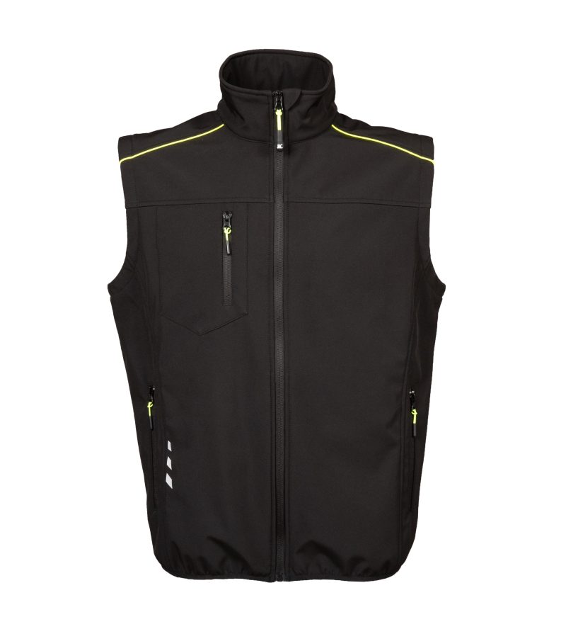 Gilet in softsheel da uomo JRC Pinzolo - nero