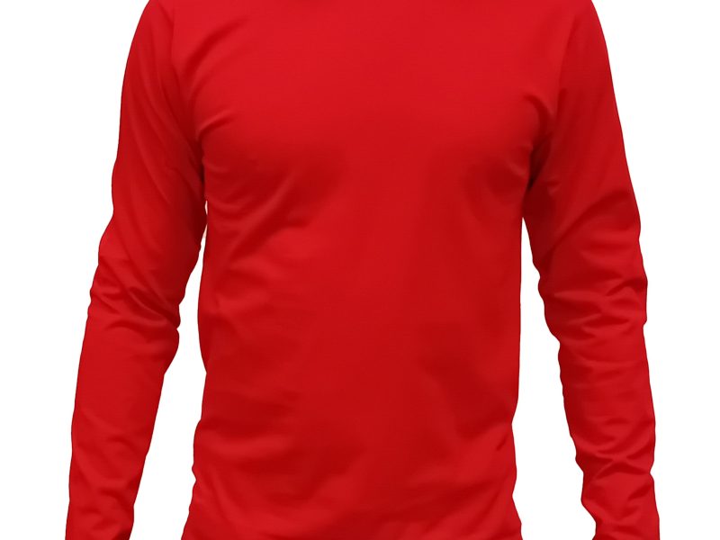 Maglia a maniche lunghe personalizzabile rossa - JRC Giamaica