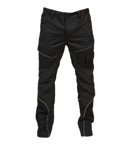 Pantalone da uomo multitasche JRC Salonicco - nero