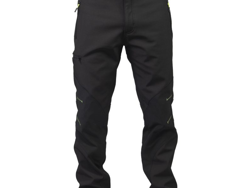 Pantalone nero in soft sheel da uomo - JRC Adamello