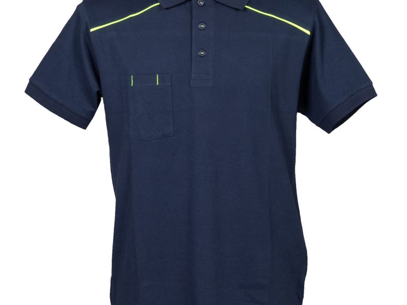 Polo a manica corta elasticizzata navy - JRC Bordeaux