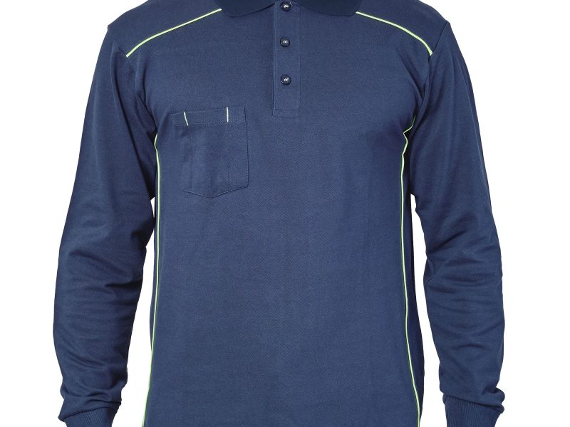 Polo a manica lunga elasticizzata navy - JRC Bruxelles