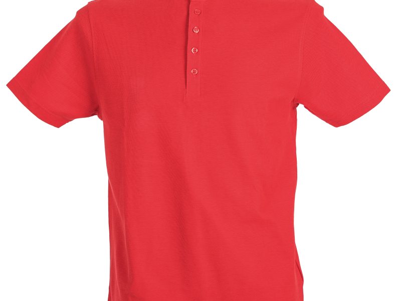 Polo alla coreana personalizzabile rossa - JRC Kuwait