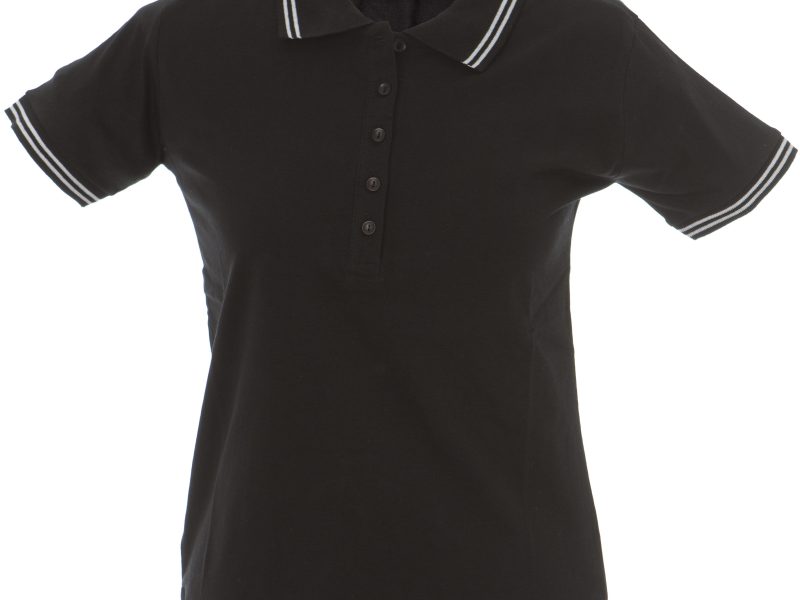 Polo donna personalizzabile nera - JRC Minorca Lady