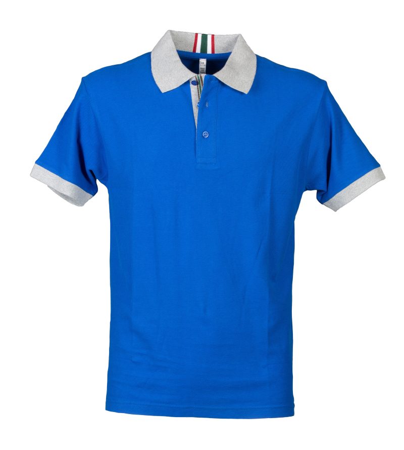 Polo uomo personalizzabile blu - JRC Abu Dhabi