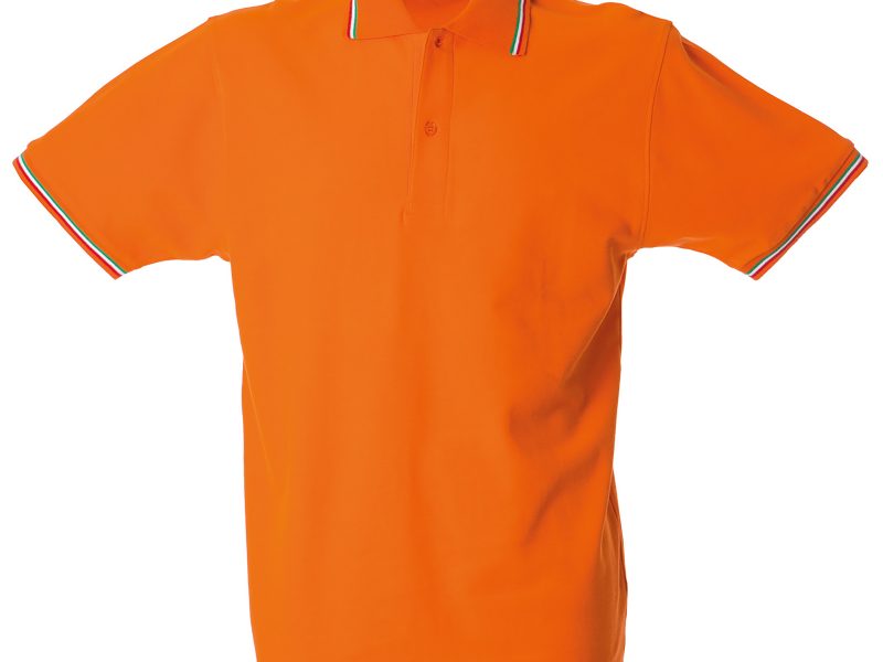 Polo uomo personalizzabile arancione - JRC Aosta