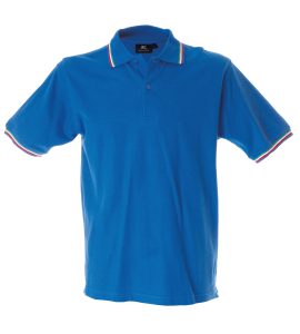 Polo uomo personalizzabile blu - JRC Aosta