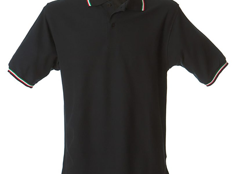 Polo uomo personalizzabile nera - JRC Aosta