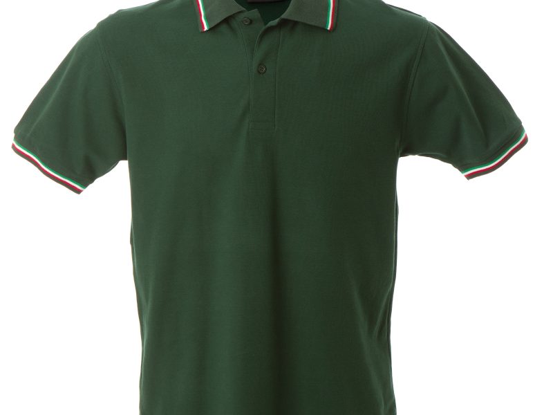 Polo uomo personalizzabile verde - JRC Aosta