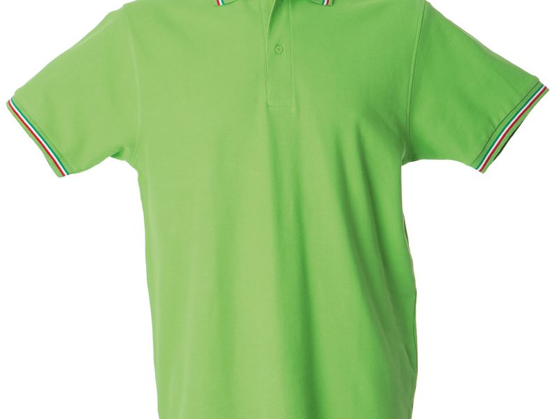 Polo uomo personalizzabile verde chiara - JRC Aosta