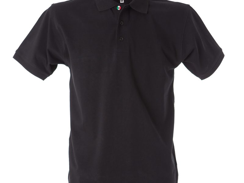 Polo uomo personalizzabile nera - JRC Colombia