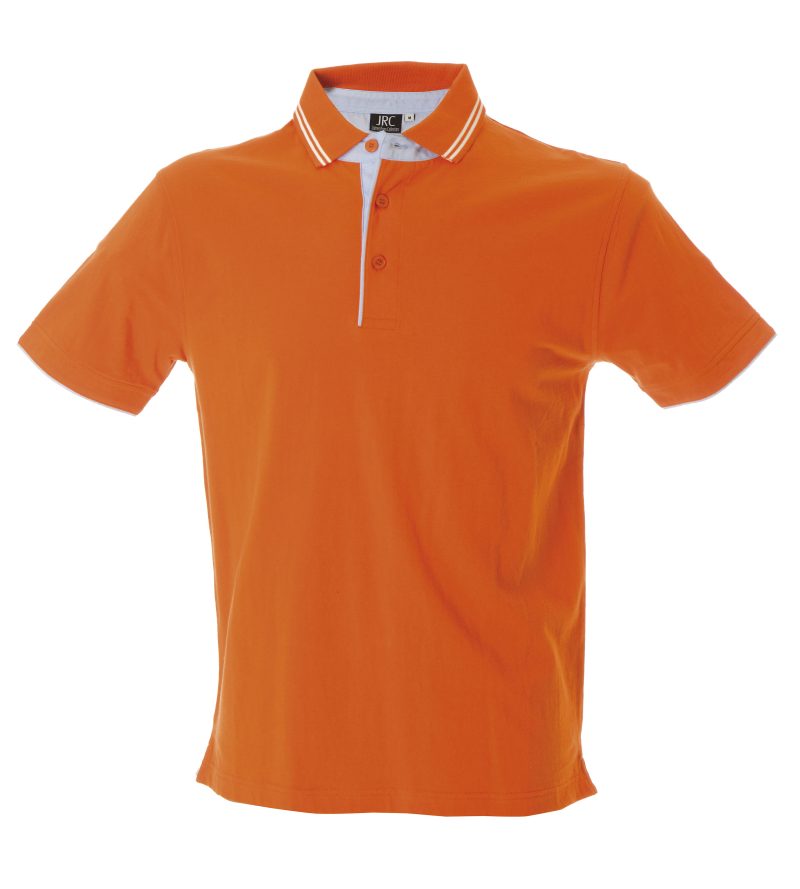 Polo uomo personalizzabile arancione - JRC Rodi