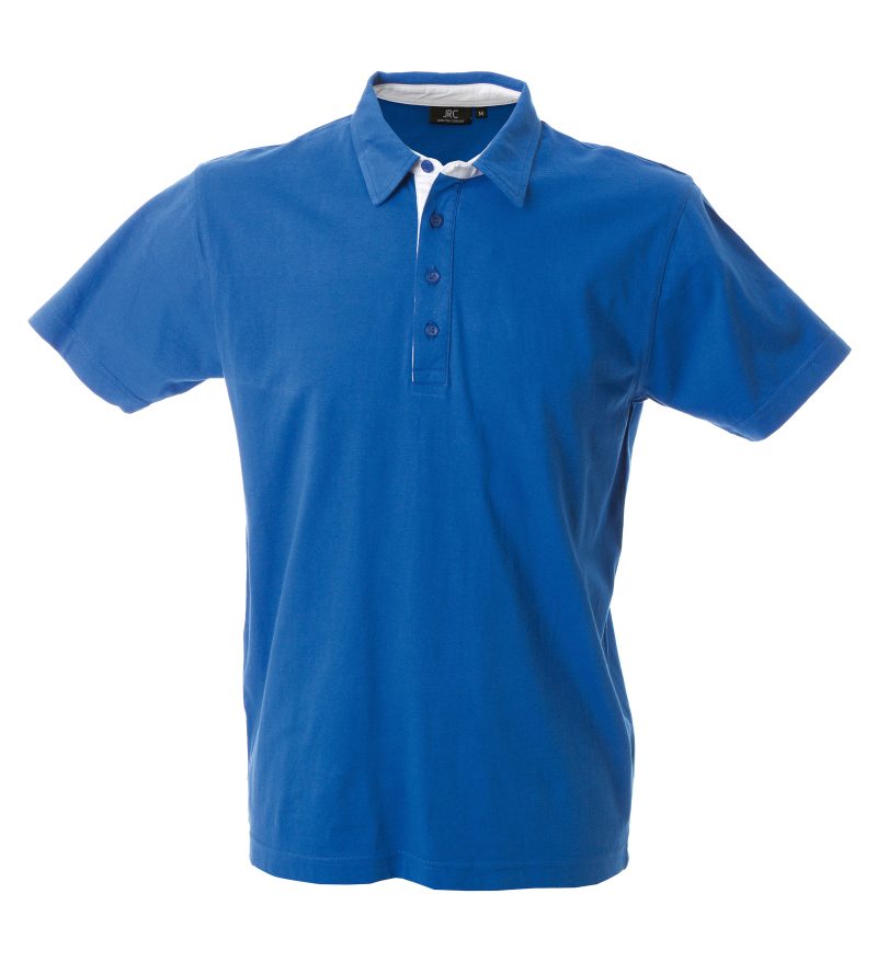 Polo uomo personalizzabile blu - JRC Valencia