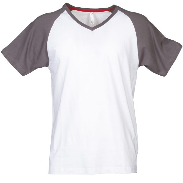 T-shirt bicolor collo a V JRC Raffaello