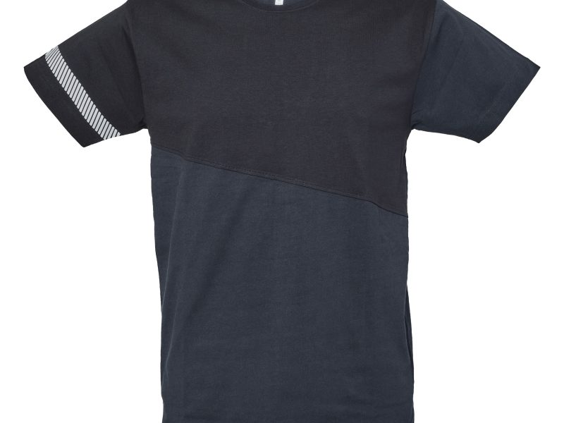 T-shirt bicolore girocollo nera e navy - JRC Maastricht